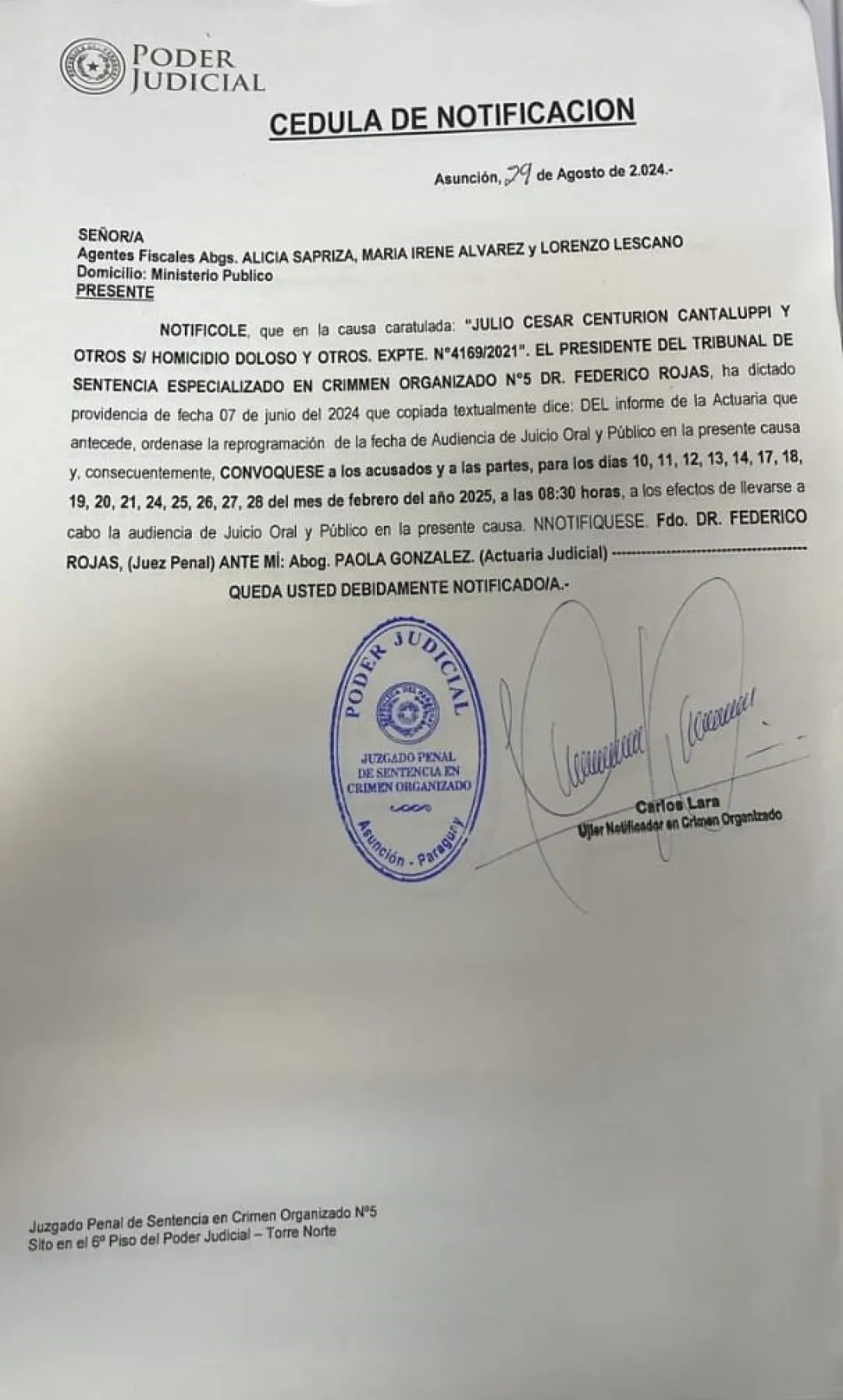 Cambian una vez más la fecha del juicio oral del CUÁDRUPLE HOMICIDIO