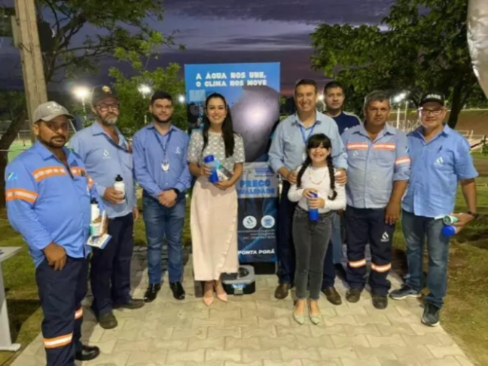 Después de un acto de vandalismo, la fuente de agua potable de Horto Florestal es restaurada en Ponta Porã