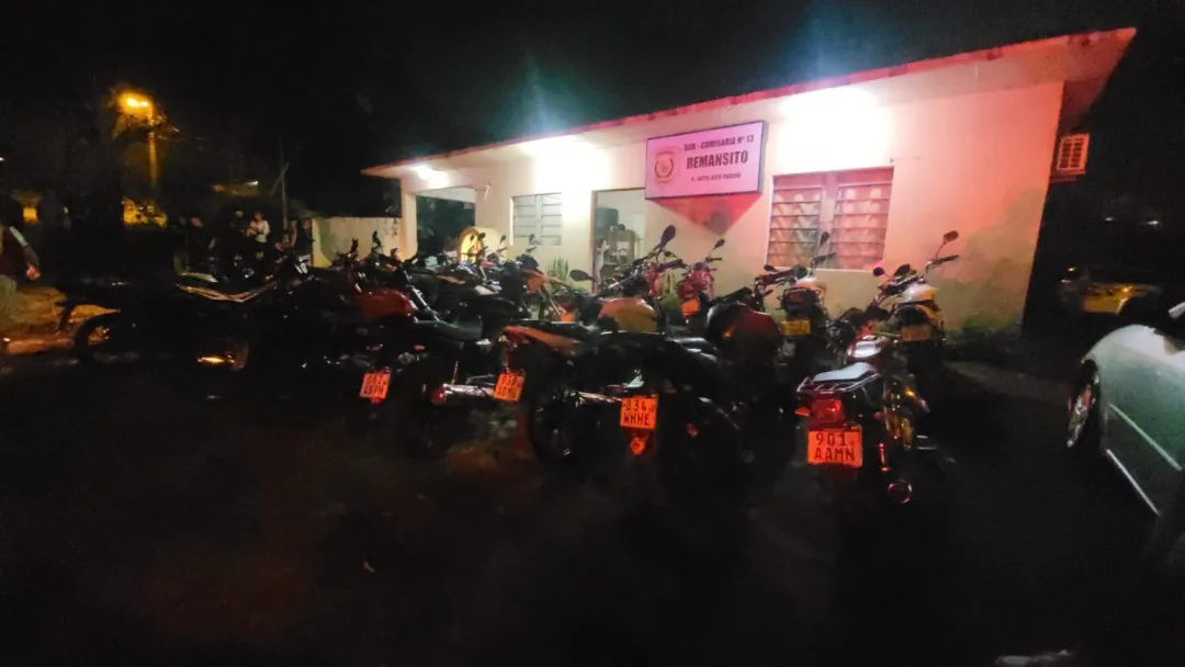 En redada incautan 35 motos que creaban disturbios en barrio de Ciudad del Este