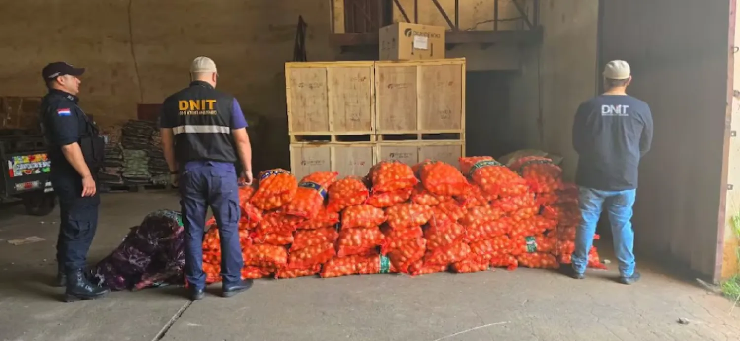 Amambay: se incautan de 2 toneladas de frutas y hortalizas que ingresaban de contrabando