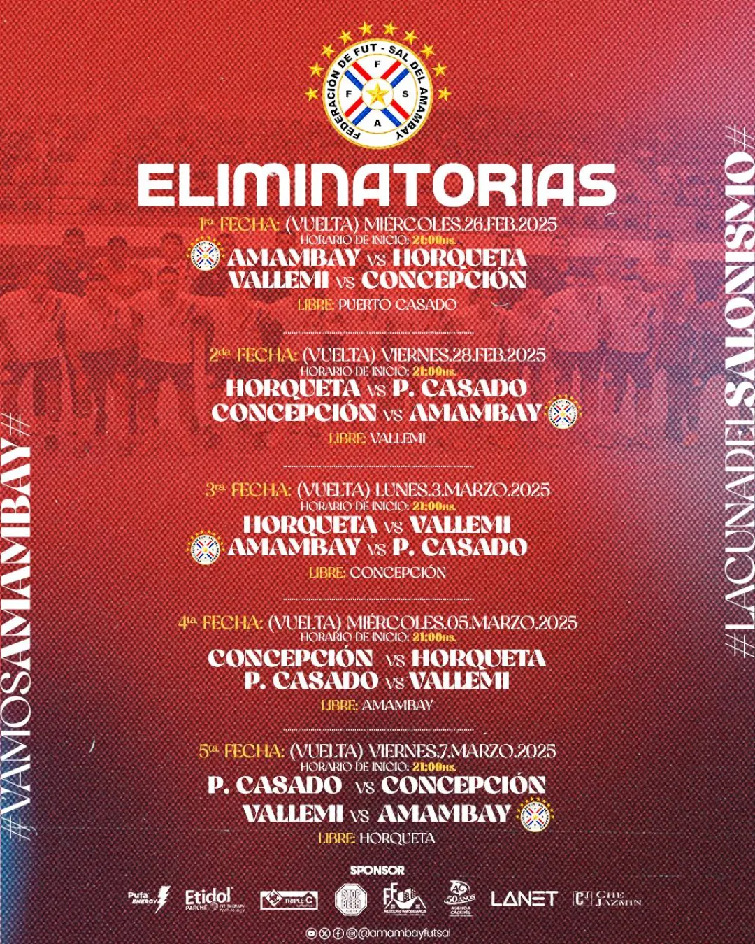 Amambay gana mas una y se acerca a las finales del 54 Campeonato Nacional