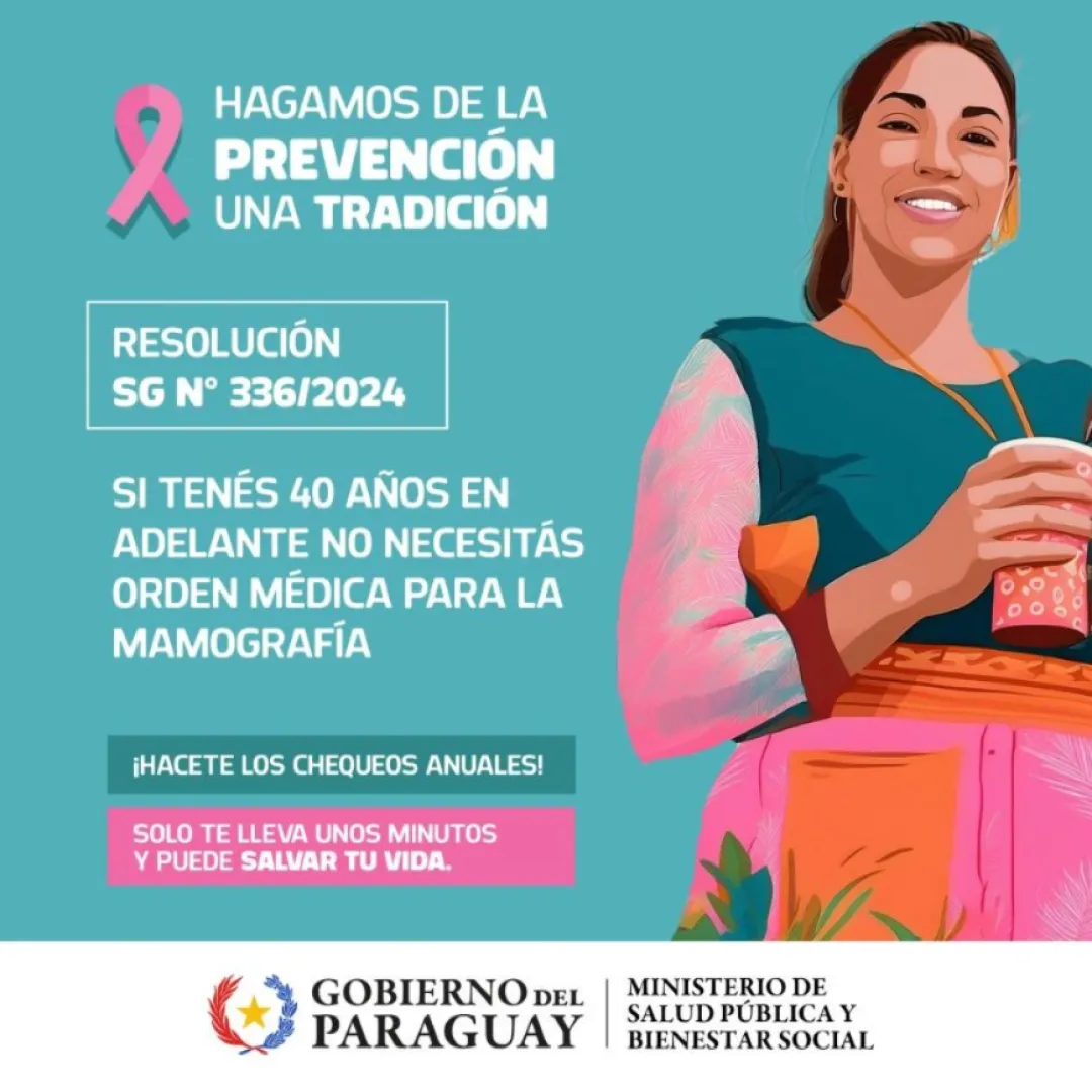 Si tenés 40 años en adelante podés hacerte la mamografía sin orden médica