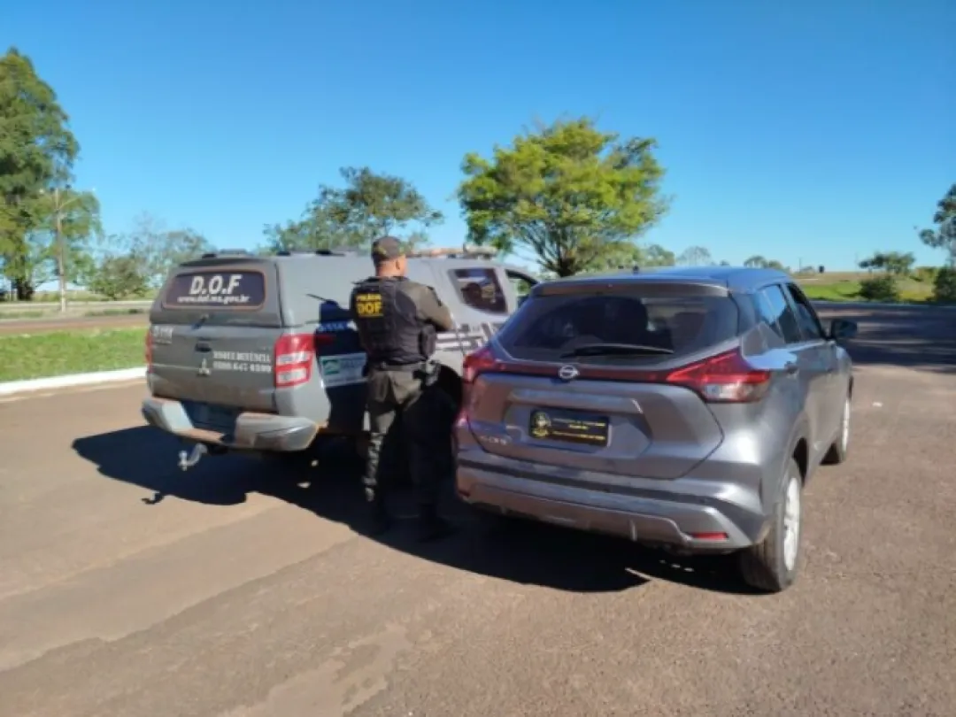 Vehículo robado en São Paulo es recuperado por el DOF en Ponta Porã