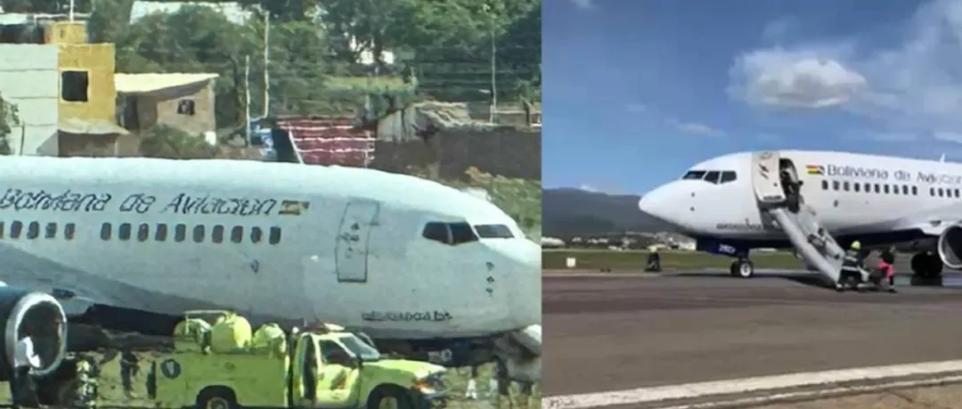 A punto de despegar, falló un motor de un avión de BoA con 144 personas en Cochabamba
