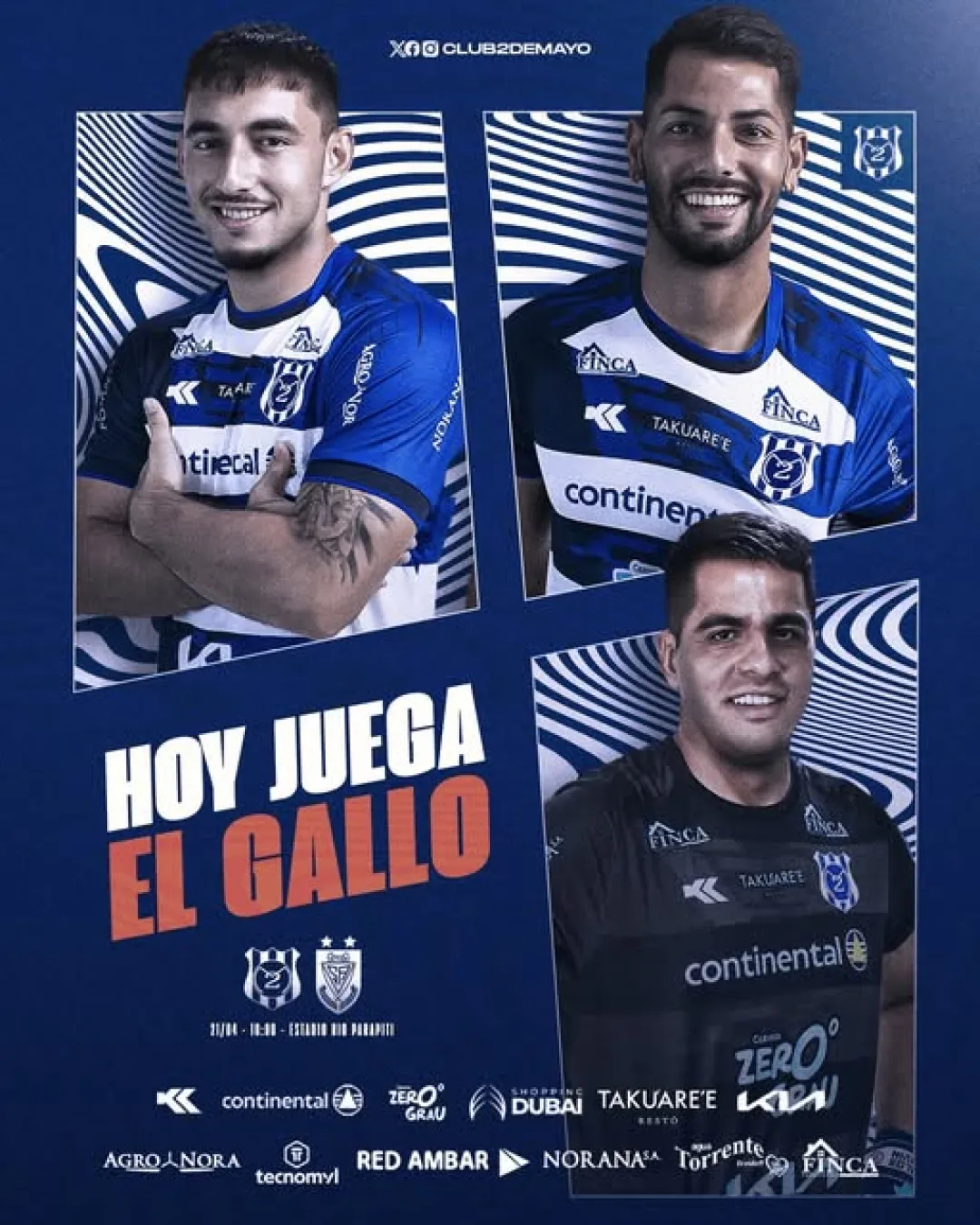 Sportivo 2 de Mayo recibe al Sportivo Ameliano, desde las 18:00 horas en el Parapiti