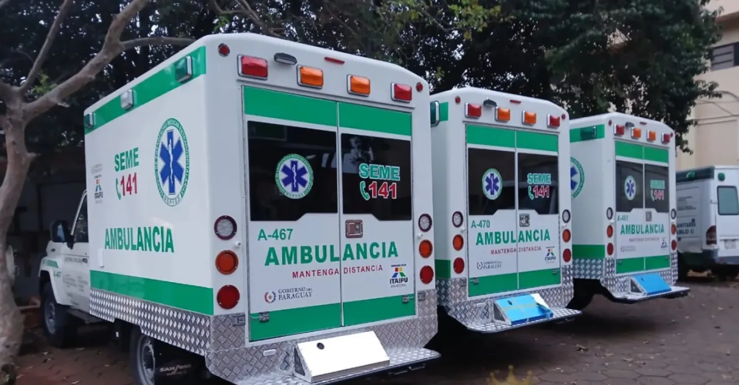Amambay recibe tres nuevas ambulancias 4x4 para tres distritos