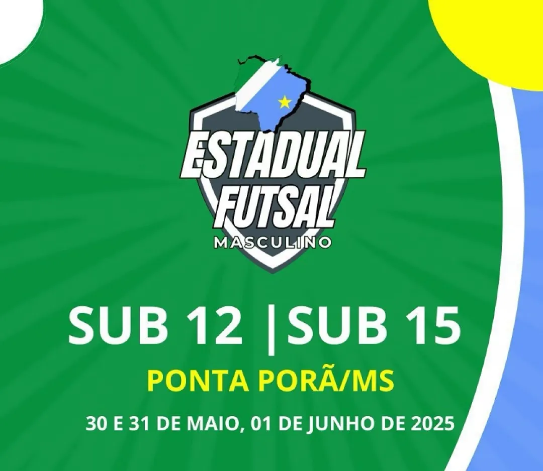 Este fin de semana habrá el Campeonato Estadual de Futsal  Sub-12 y Sub-15
