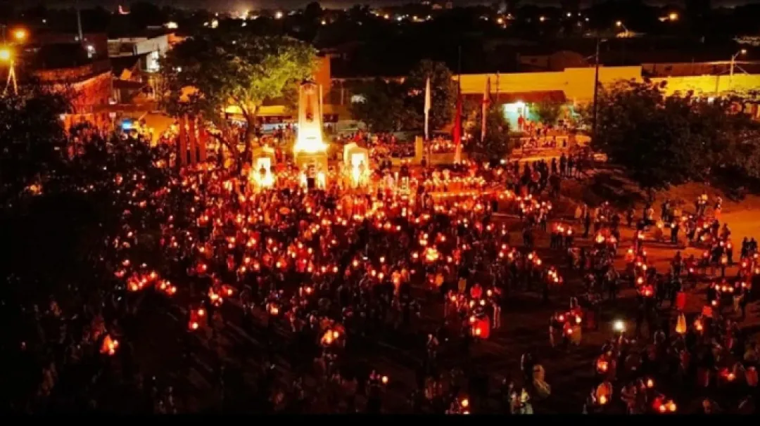 Camino de luces es la principal atracción de Semana Santa en Concepción