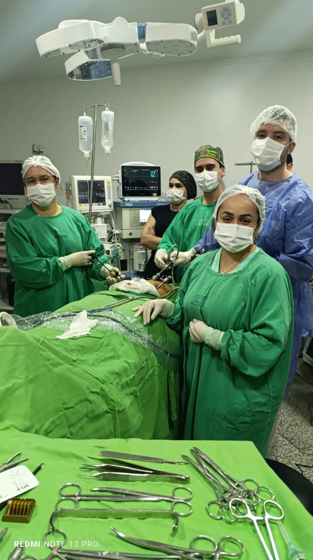 Primera cirugía laparoscópica de ligadura de trompas en el Hospital Regional de Pedro Juan Caballero