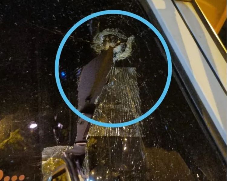 Camioneros fueron atacados con balines en San Pedro