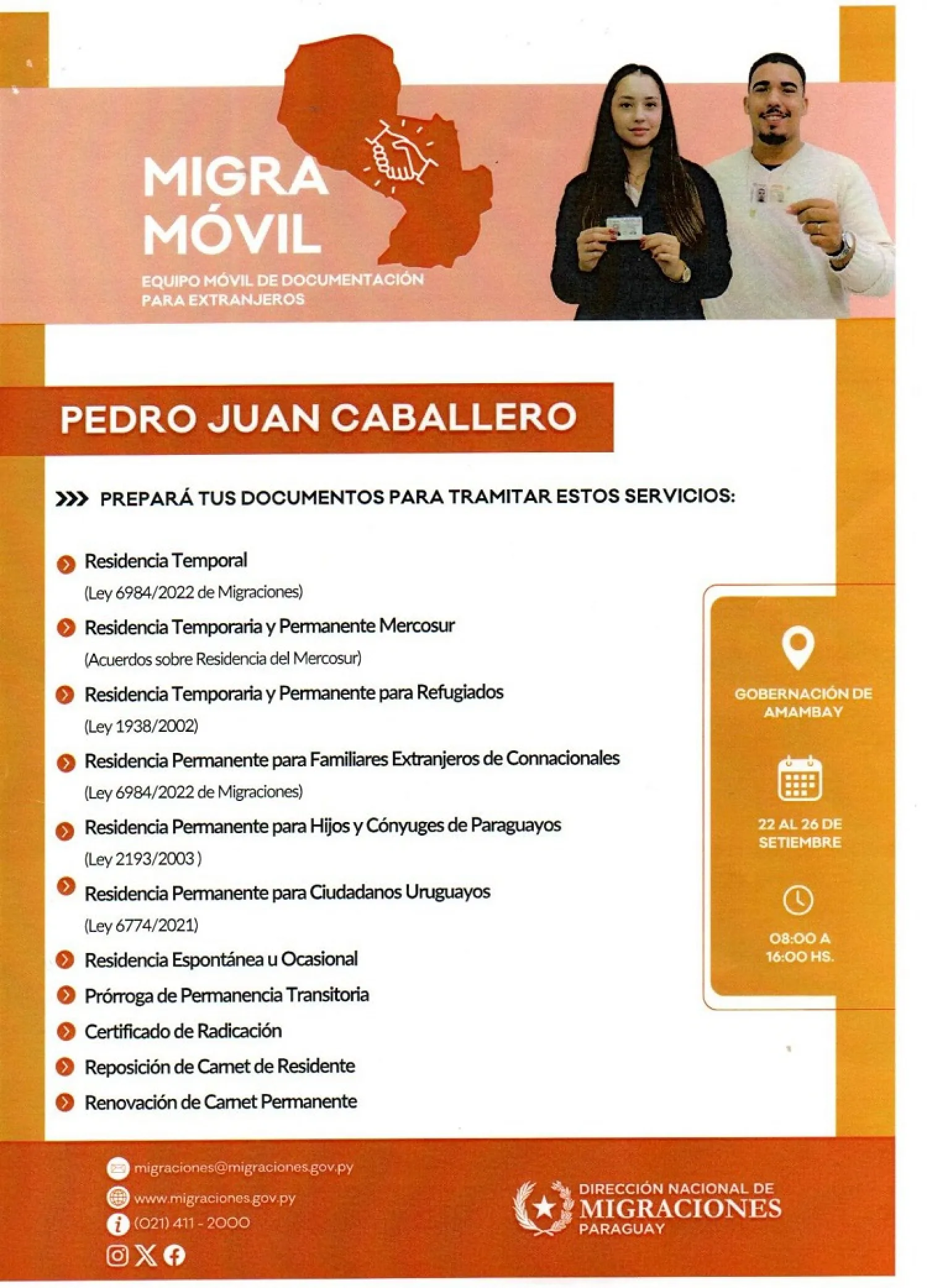El MigraMóvil estará por PJC