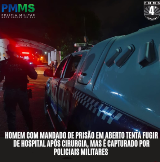 Con una orden de arresto, un hombre intenta huir del hospital, pero es capturado por el PM