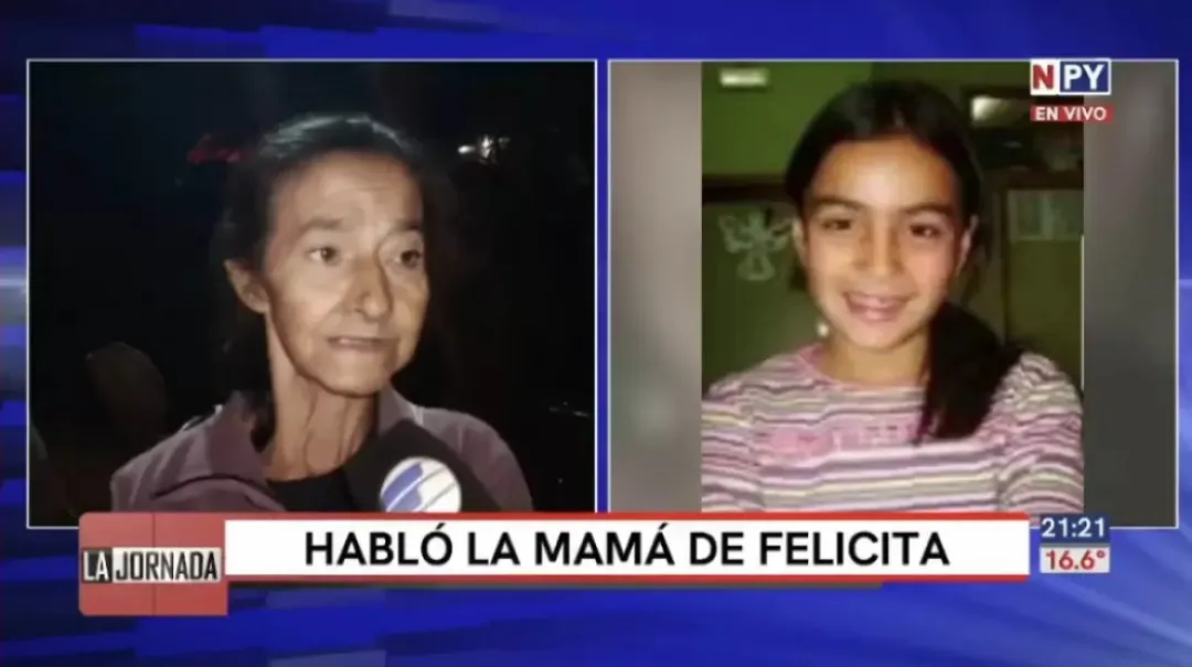 "Si sabía quién era, yo lo iba a matar", dice mamá de Felicita Estigarribia
