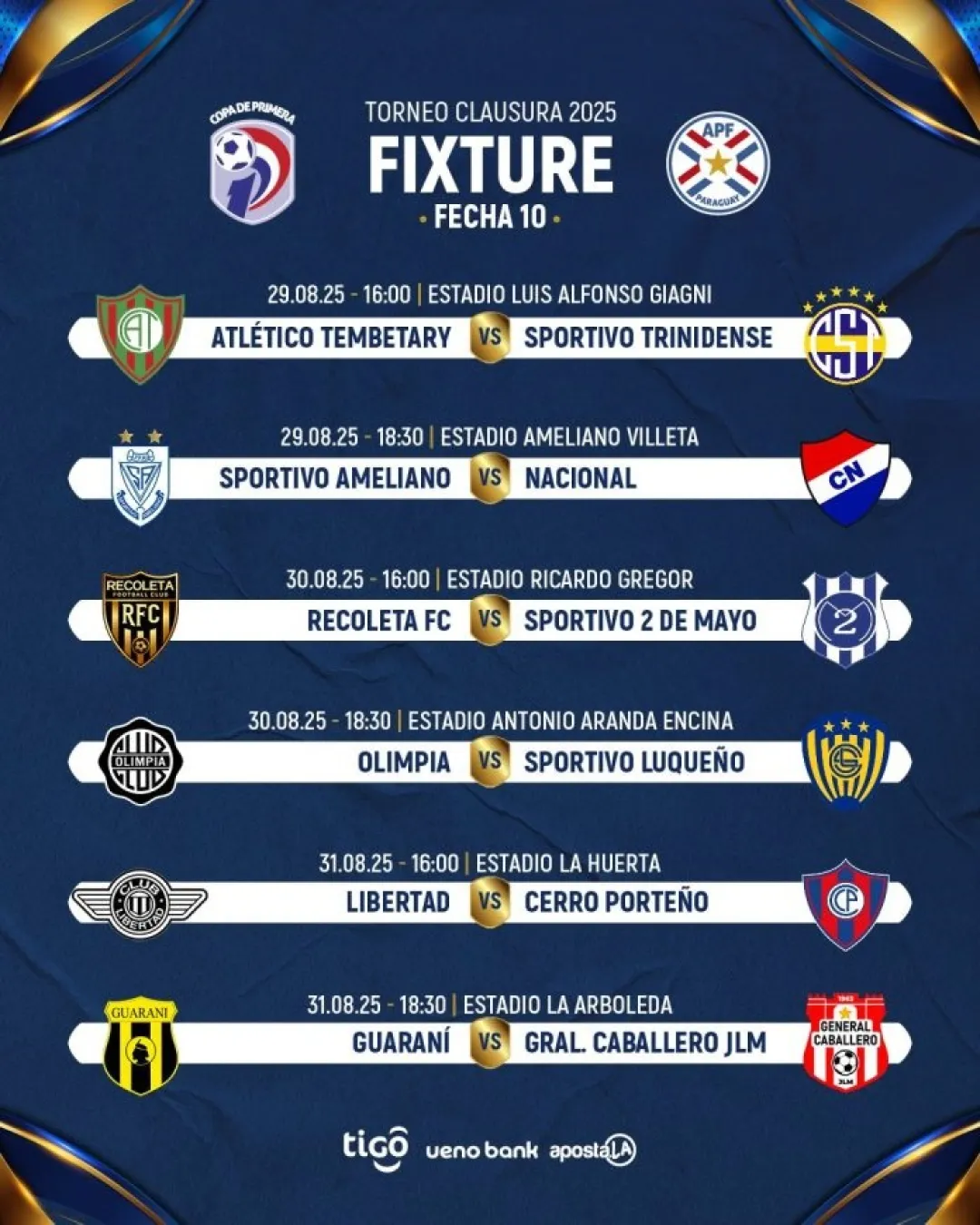 Se viene la fecha 10 de la Copa de primera de fútbol