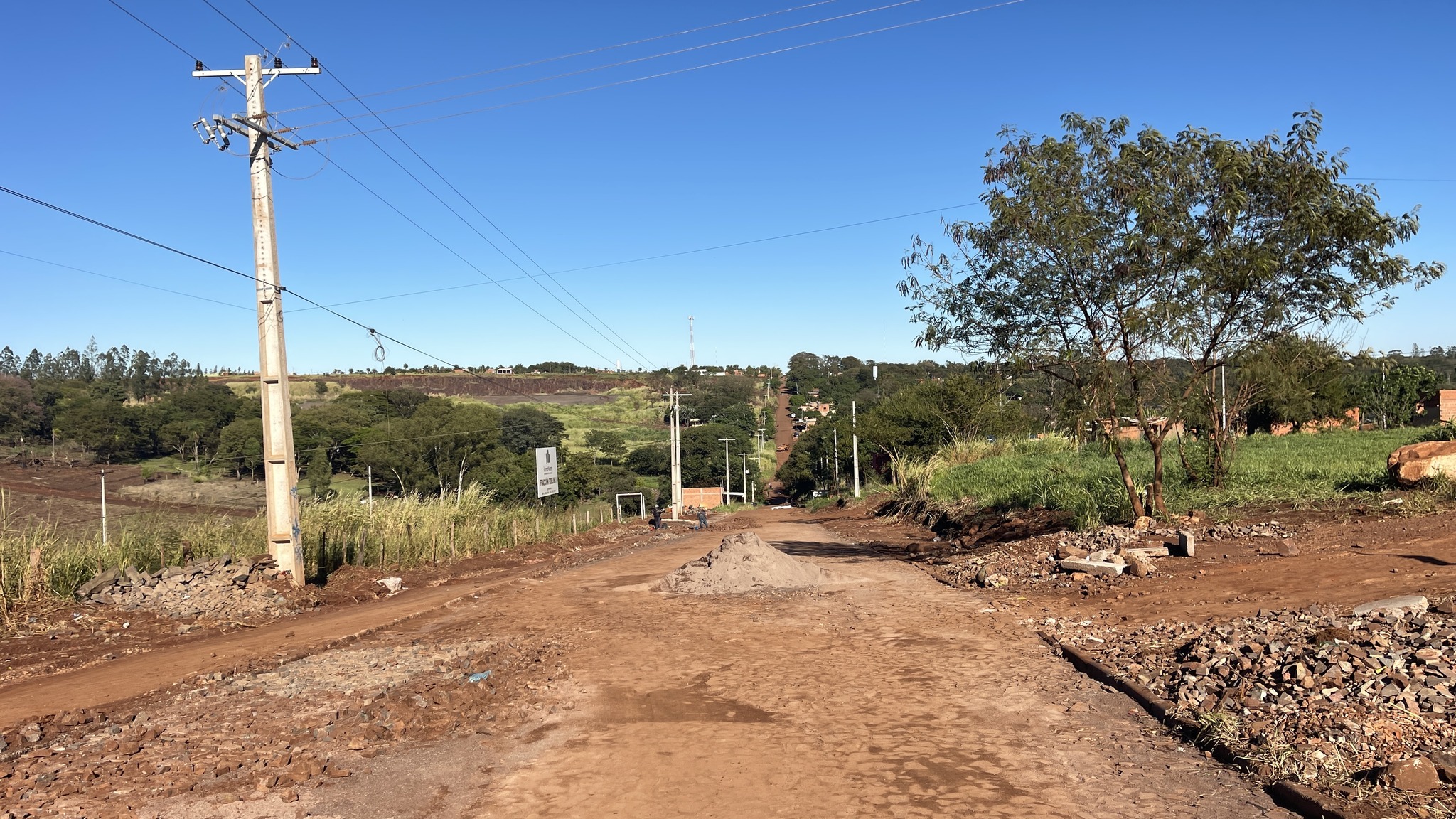 Intendente municipal visita distintos frentes de obras en la ciudad