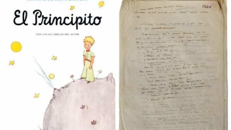 Manuscrito original de El Principito vuelve a Francia 75 años después