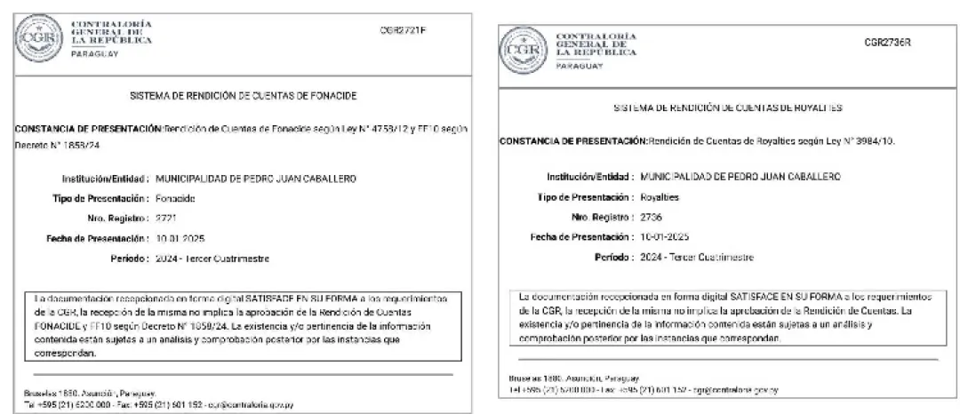 Como manda la Ley: Municipalidad presentó en tiempo y forma su rendición de cuentas ante la Contraloría