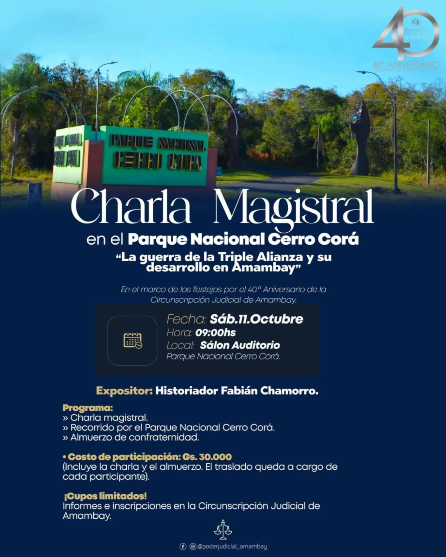 Se anuncia una charla magistral sobre la Guerra de la Triple Alianza en Cerro Corá