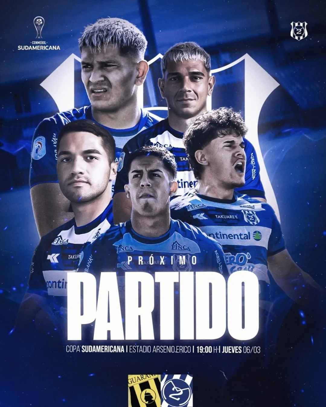 2 de Mayo visita a Guarani  por un lugar en  fase de grupos  de  la Sudamericana