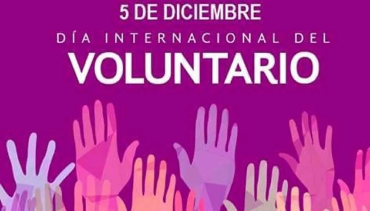 Día Internacional de los Voluntarios se recuerda este jueves 5