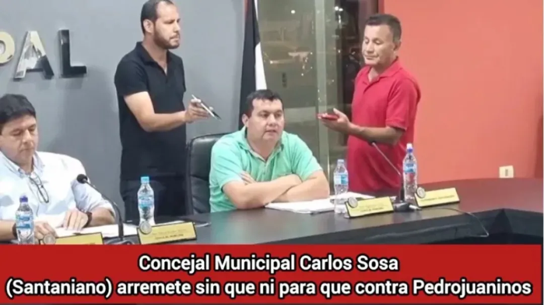 Concejal municipal de Santani se pasa de cretino y arremete contra Pedro Juan Caballero