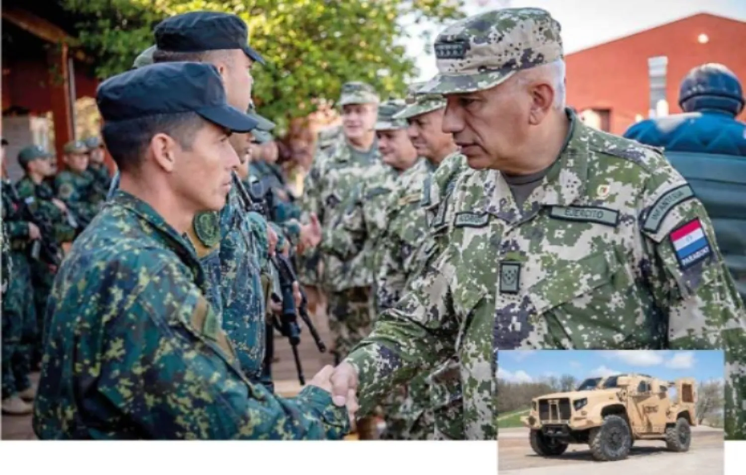 Ejército paraguayo gestiona blindados para reforzar operaciones de seguridad
