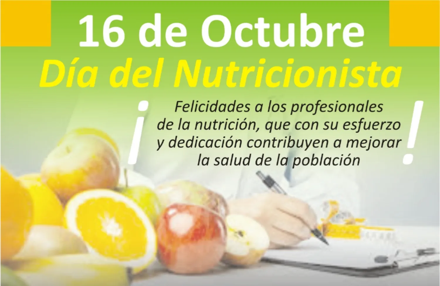 16 de octubre: Día del Nutricionista en Paraguay