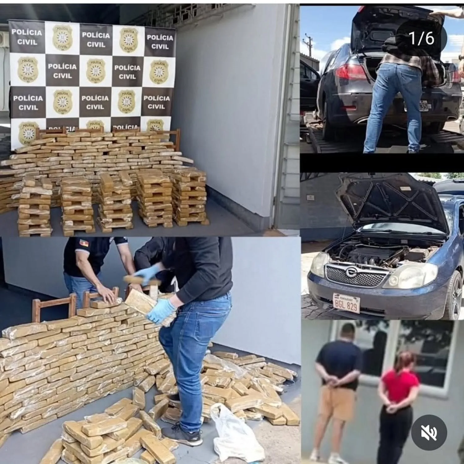 Funcionaria electoral paraguaya detenida con cargamento de marihuana en Brasil