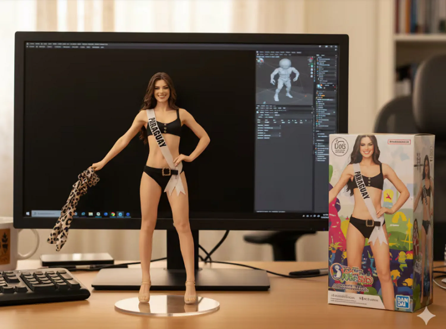 ¡Paraguay se sube a la ola de figuras 3D hiperrealistas virales!