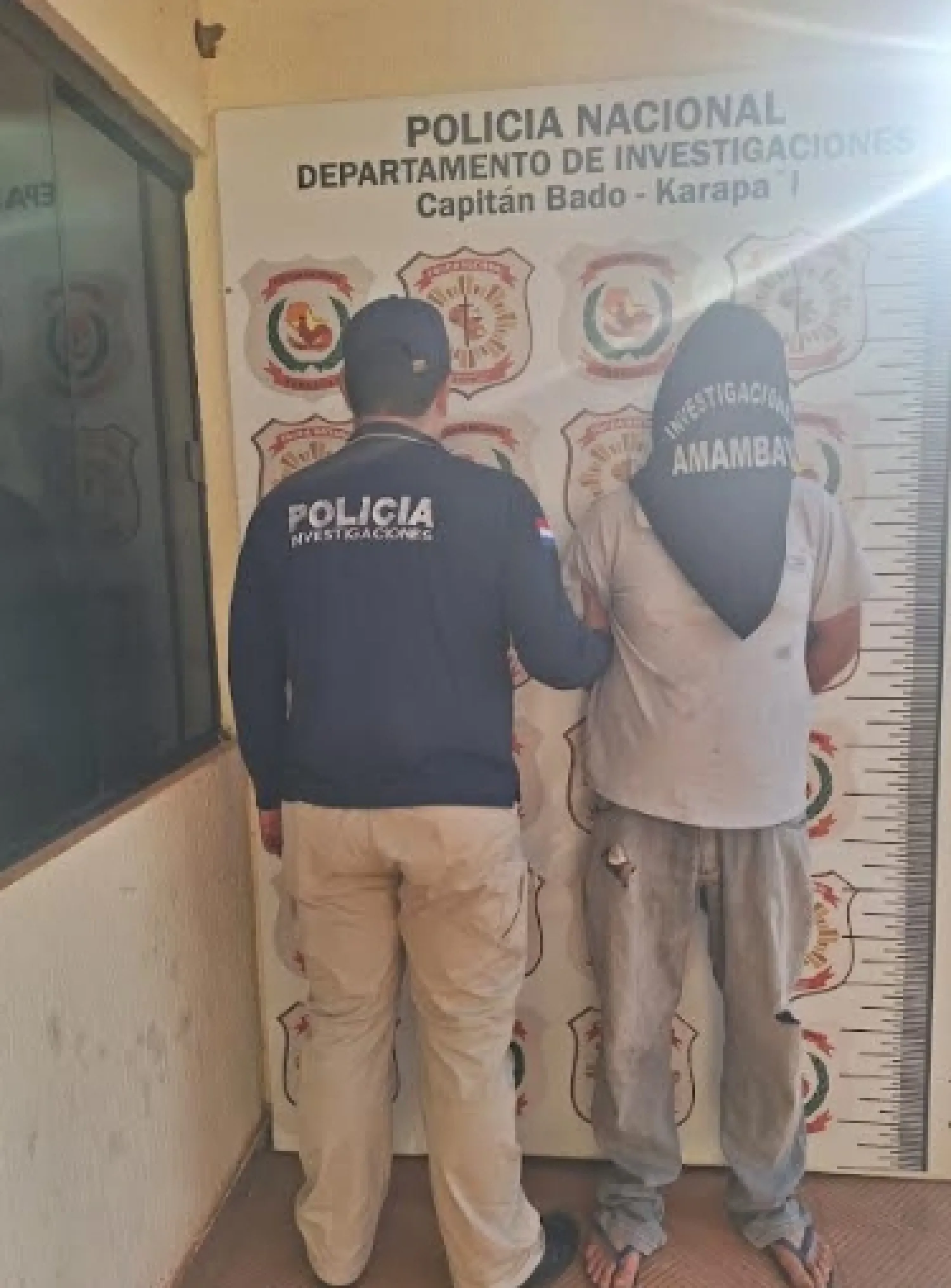 PERSONAL DE INVESTIGACIONES DE  CAPITÁN BADO- KARAPAI DETIENEN A UN HOMBRE CON CAPTURAS