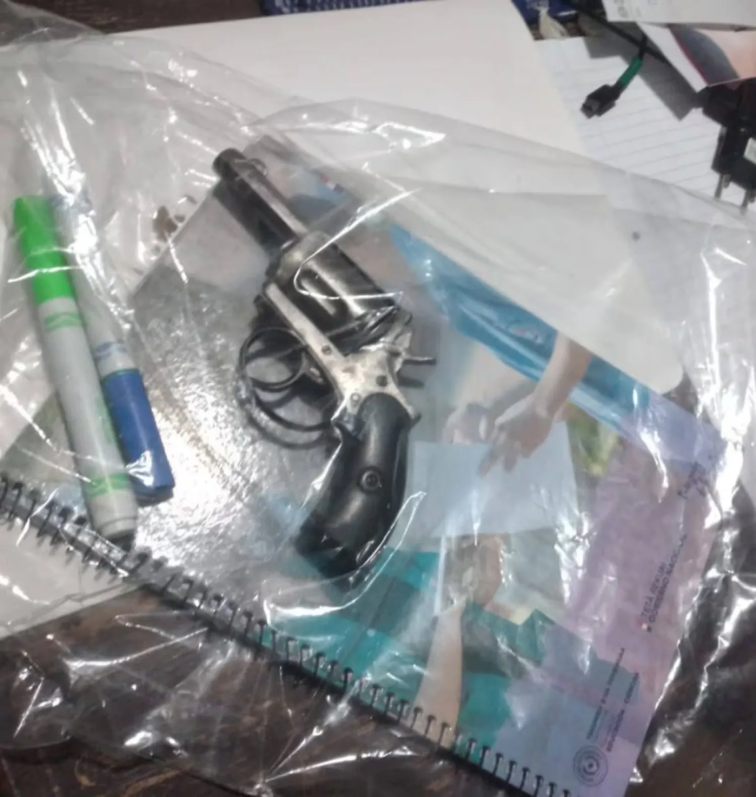 Susto en colegio de Concepción: alumno llevó una réplica de arma de fuego