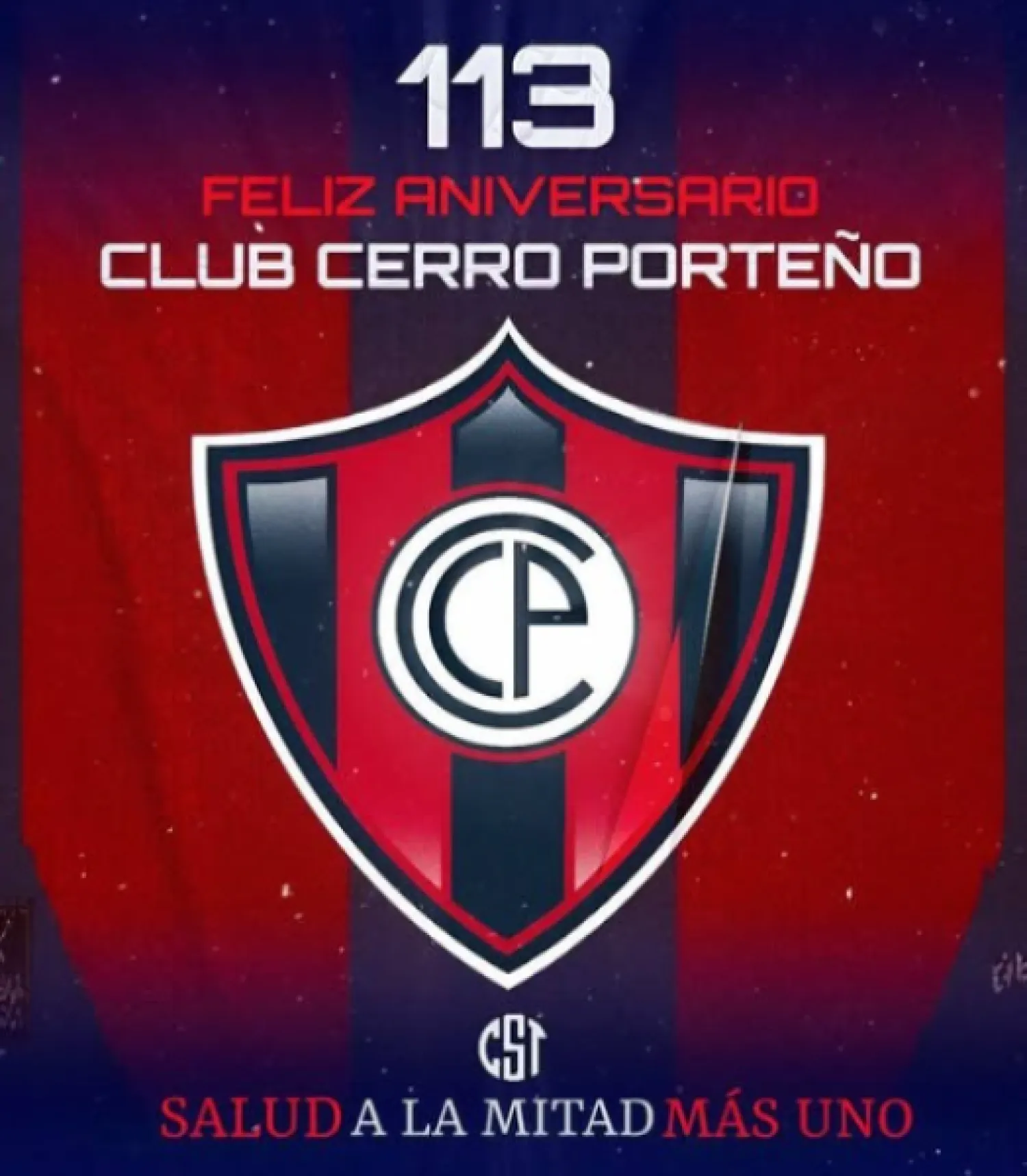 Cerro Porteño celebra 113 años de su fundación