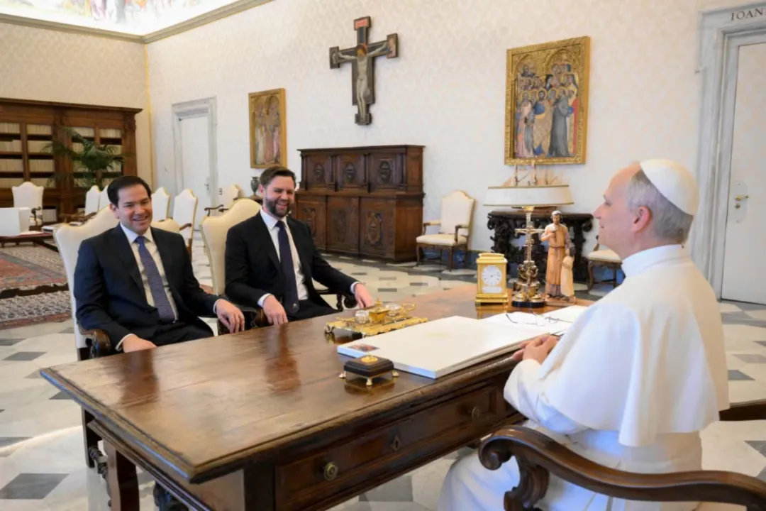 El papa León XIV recibió al vicepresidente de EE. UU. y a Marco Rubio
