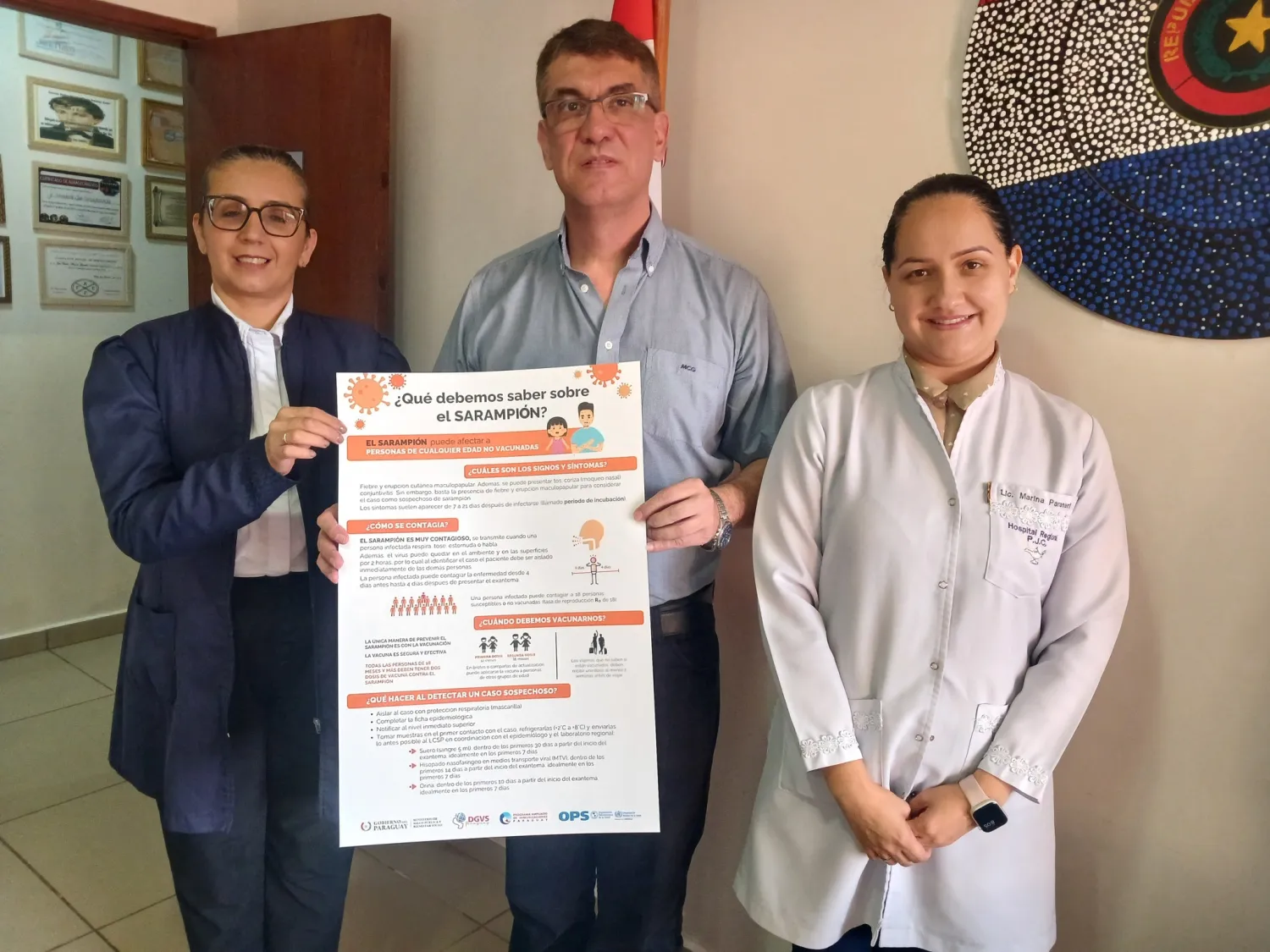 Municipalidad local se une a La Campaña Nacional de Vacunación contra el Sarampión