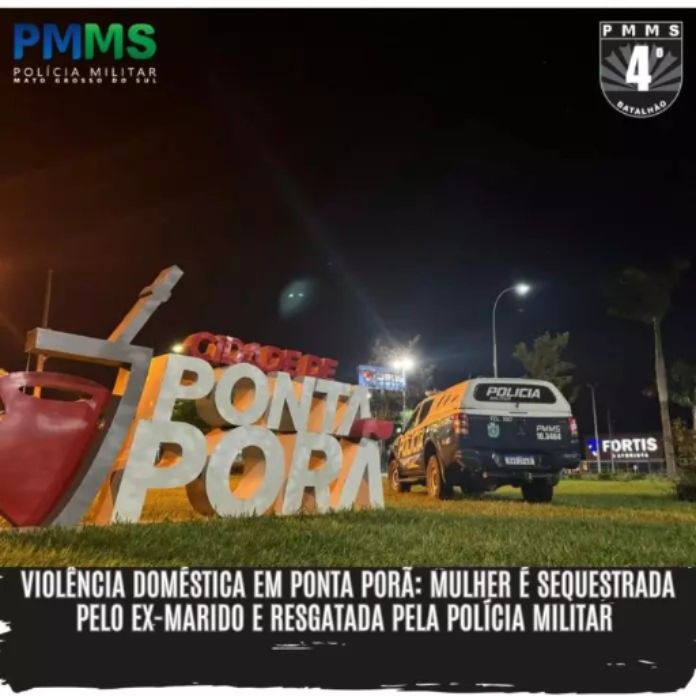 Ponta Porã: Mujer es secuestrada por su ex marido y rescatada por la Policía Militar