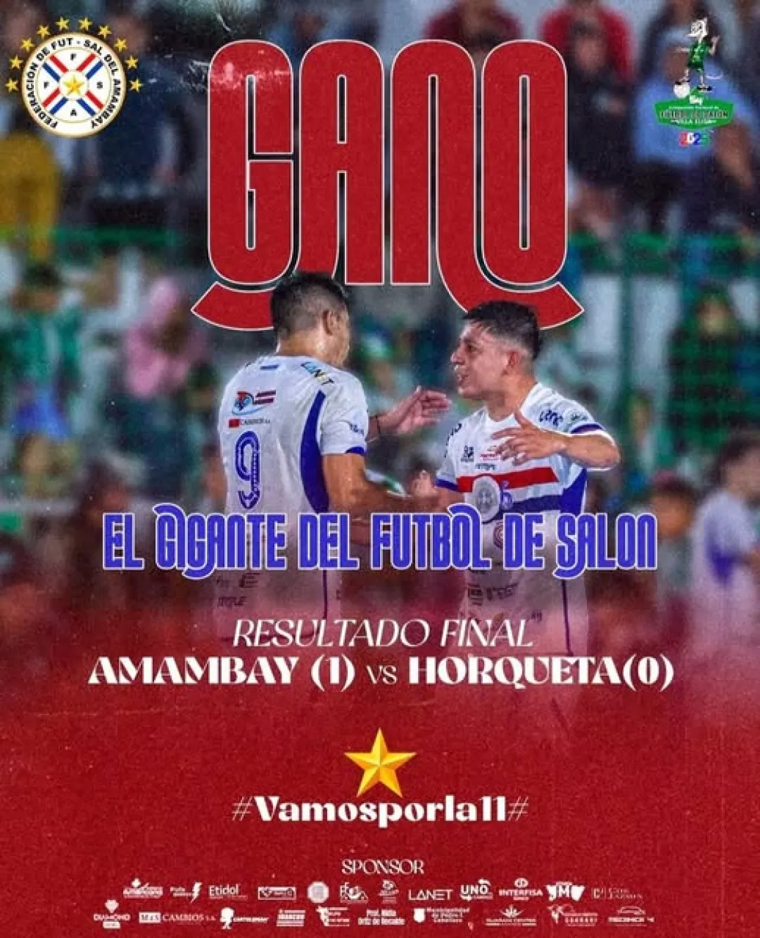 Amambay empieza con victoria en el cuadrangular final del Nacional de Fútbol de Salón