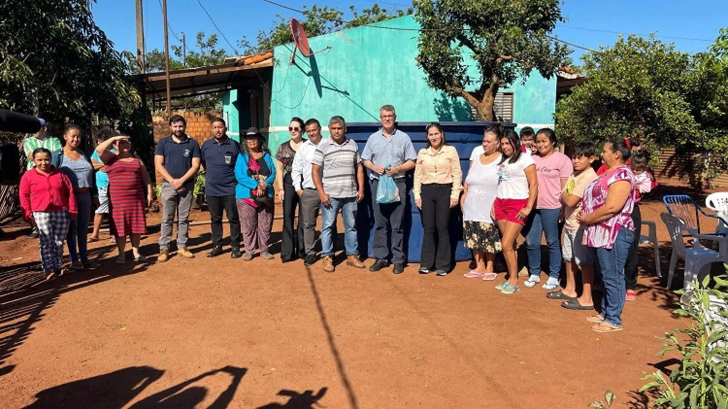 Municipalidad de PJC entrega una caja de agua al asentamiento Romero Cue – Sector II