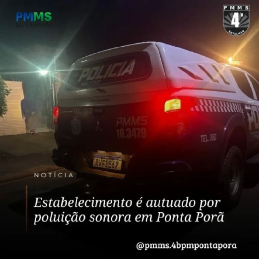Establecimiento es multado por contaminación acústica en Ponta Porã