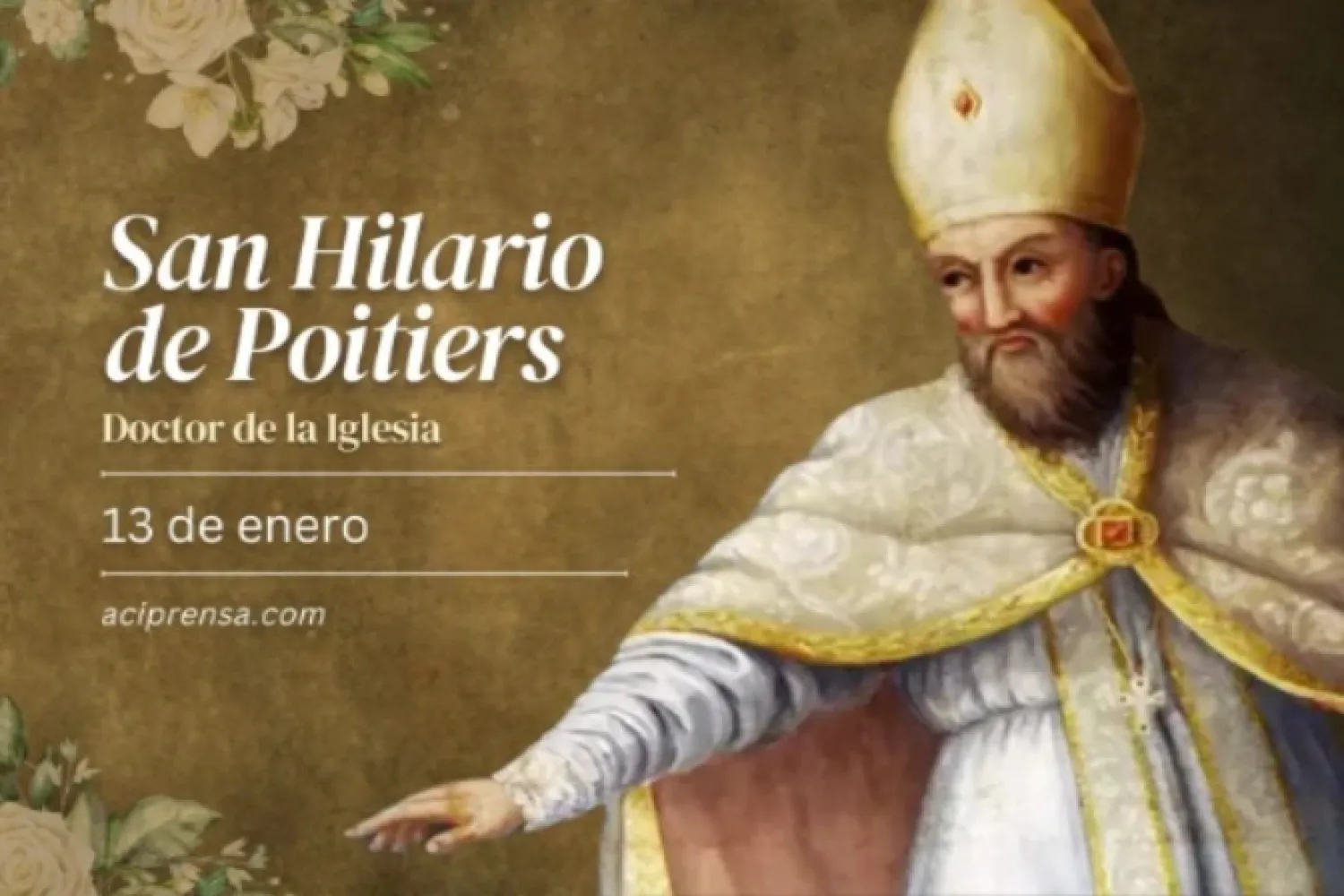 Cada 13 de enero se celebra a San Hilario de Poitiers, custodio del dogma de la Santísima Trinidad