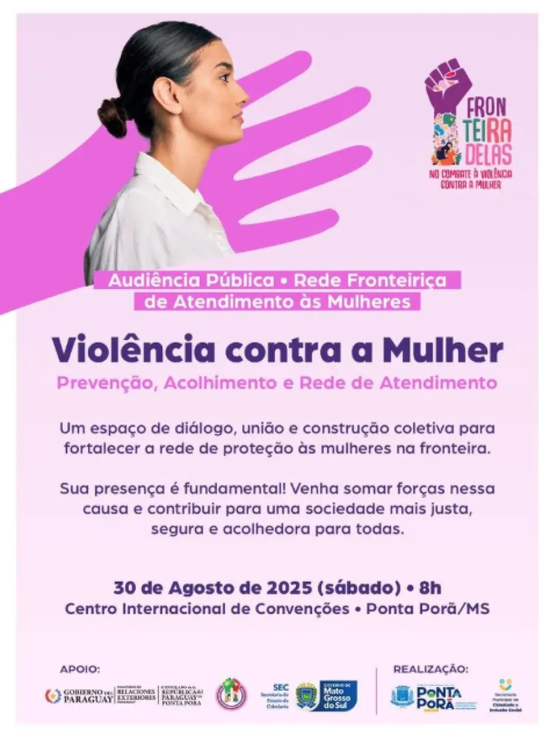 Red Fronteriza de Atención a las Mujeres será discutida en audiencia pública en Ponta Porã