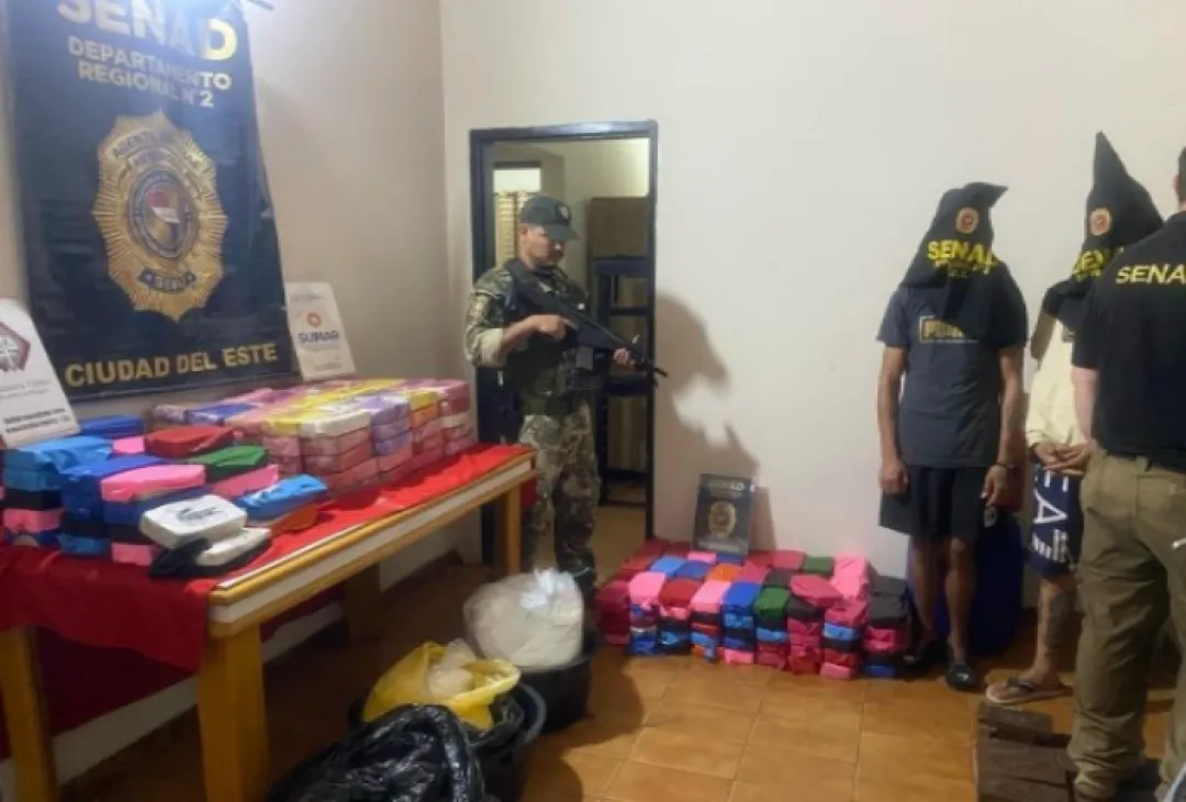 Golpe al crimen organizado: decomisan 285 kilos de cocaína, por unos USD 4 millones en Alto Paraná