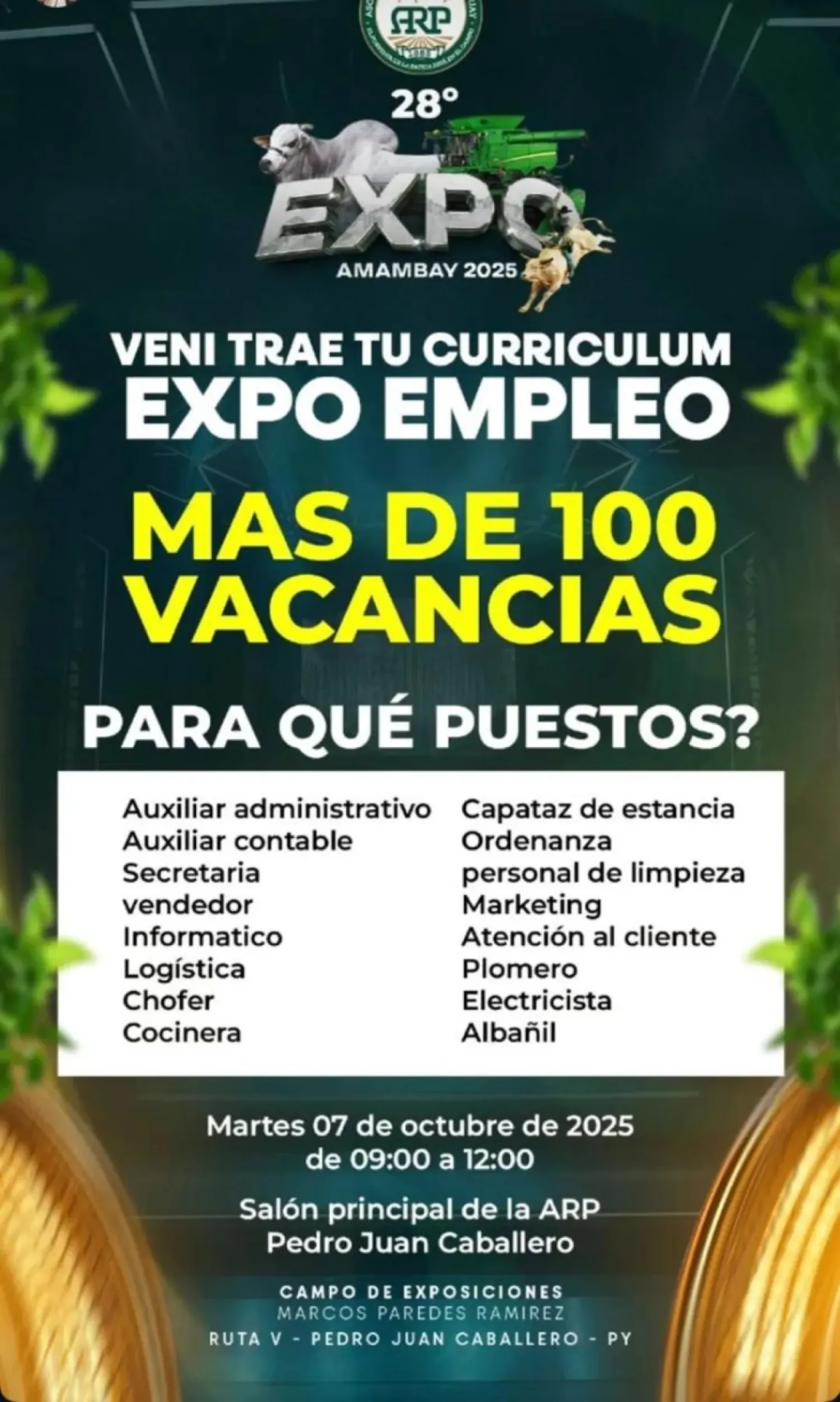 Se realiza la gran feria de empleo en la Expo Amambay