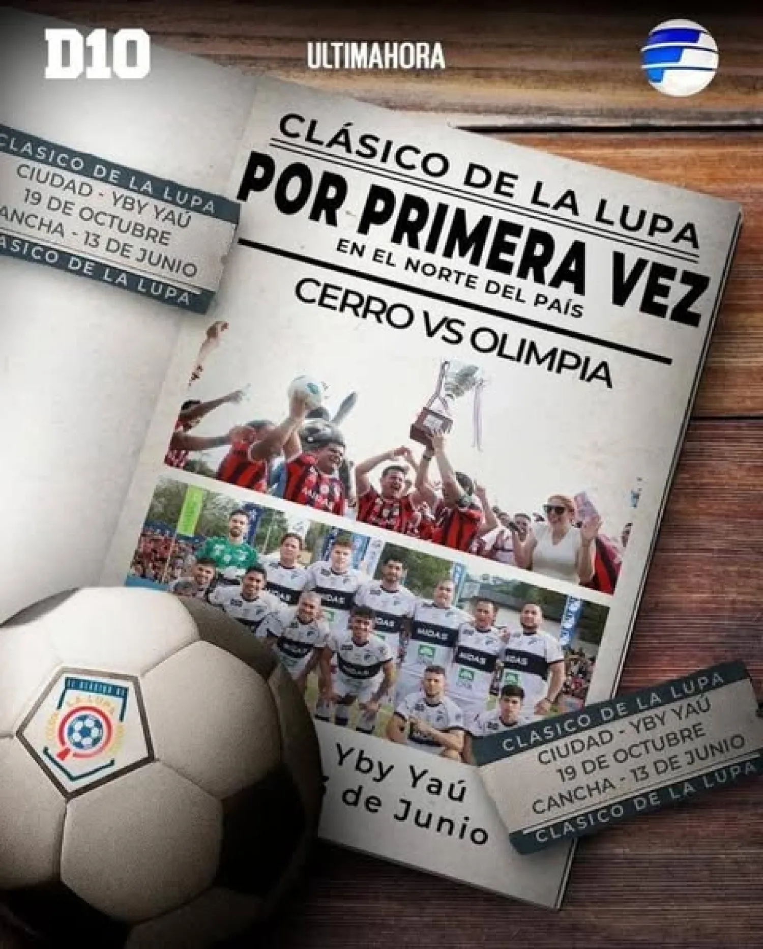 El Mini Clásico de la Lupa se juega en Yby Yaú