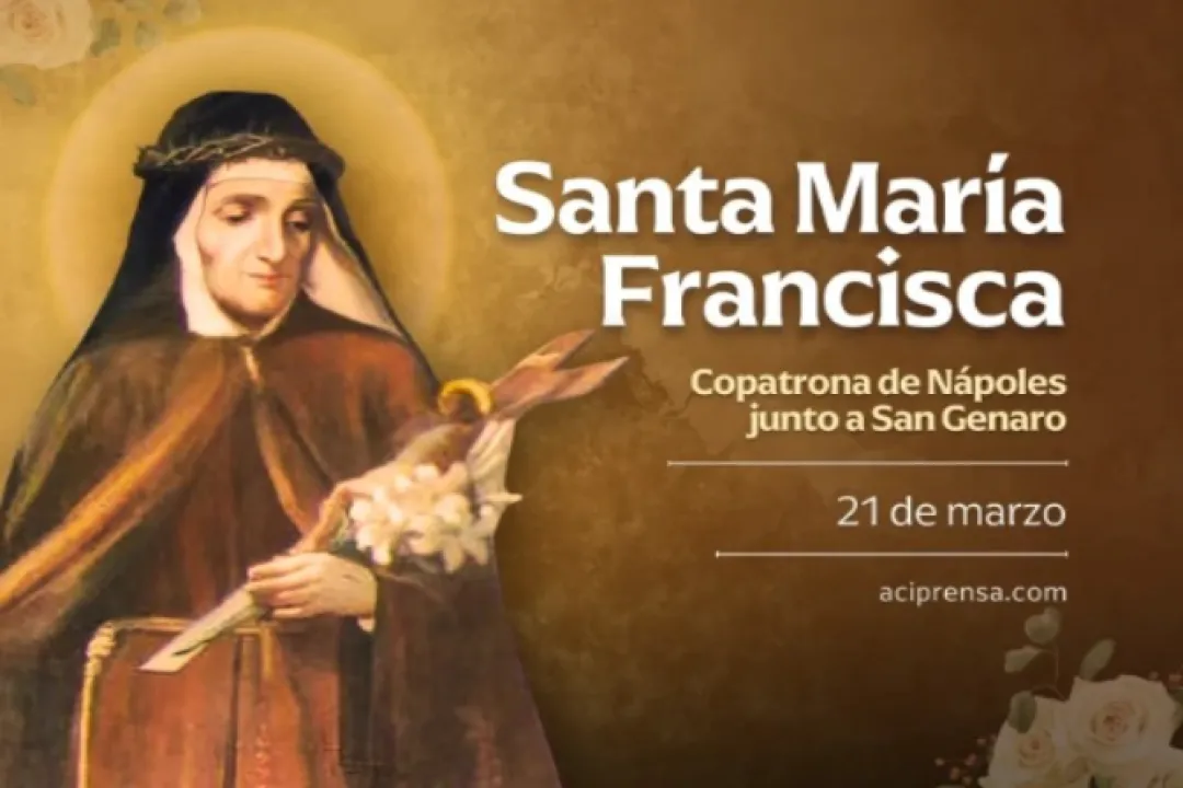 21 de marzo: Celebramos a Santa María Francisca de las 5 llagas, religiosa que recibió los estigmas