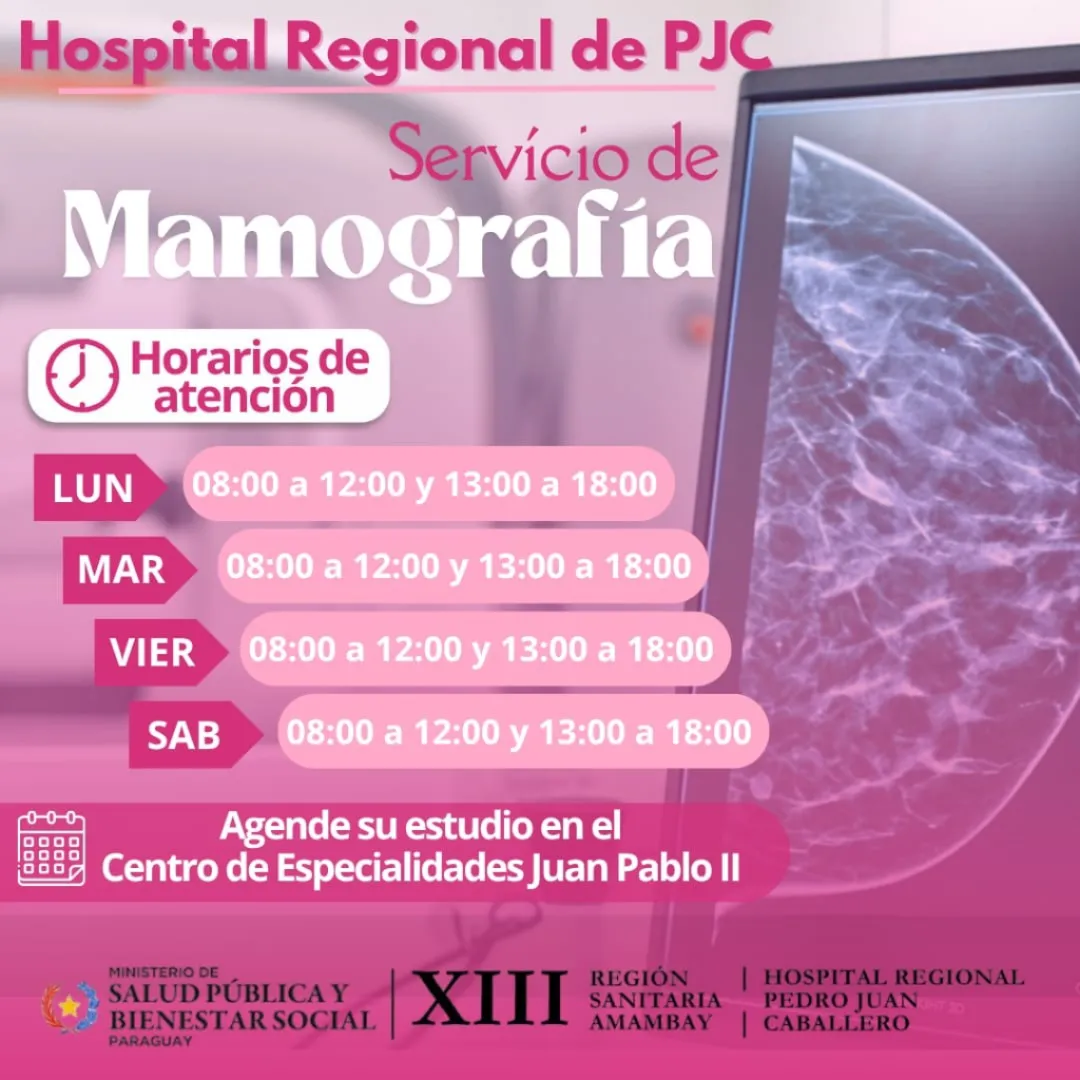 HOSPITAL REGIONAL REALIZA CAMPAÑA DE DETECCIÓN TEMPRANA DEL CÁNCER DE MAMA