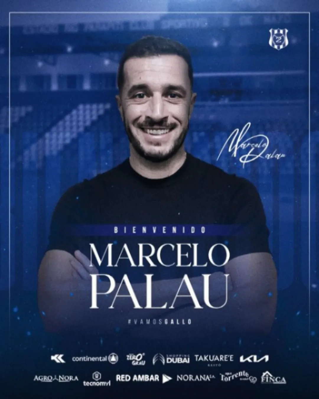 2 de Mayo hace oficial el arribo de Marcelo Palau