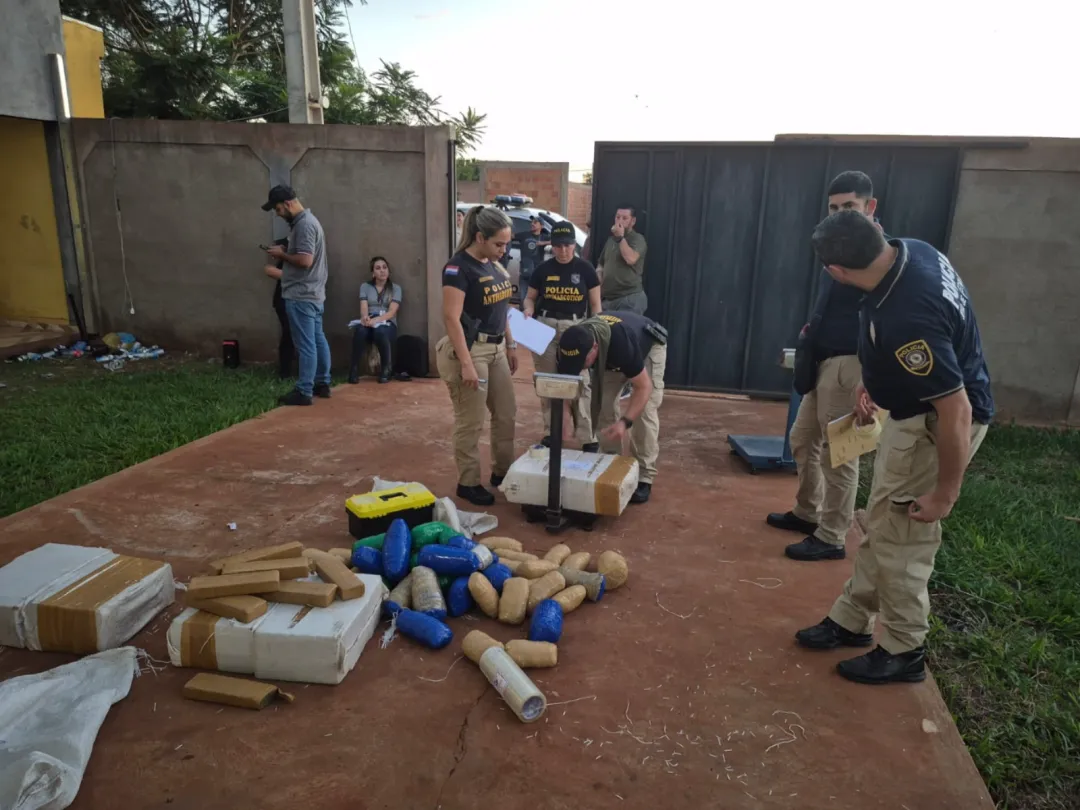 Investigaciones decomisan carga de marihuana que tendría destino el Brasil