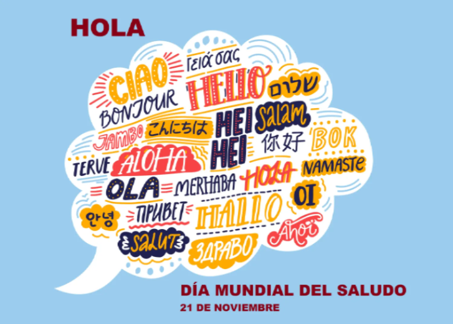 Este viernes 21 recordamos el "Día Mundial del Saludo"