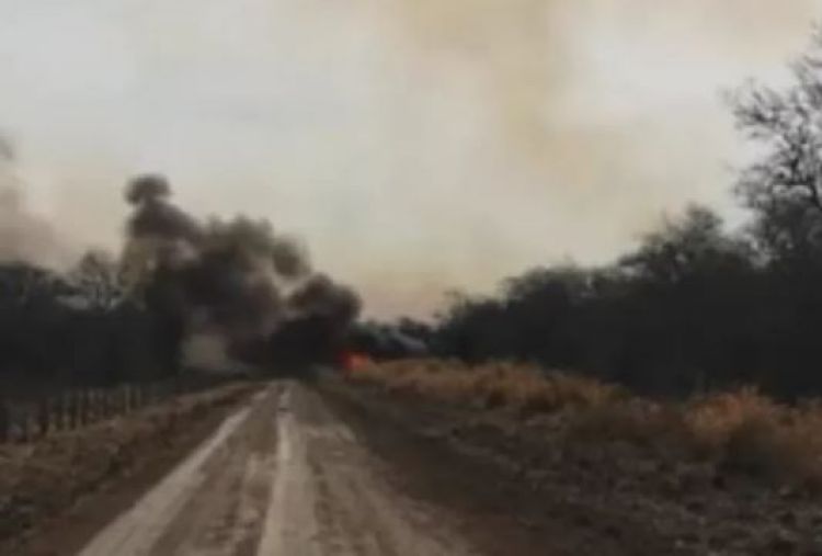 Incendio forestal de proporciones en Carmelo Peralta