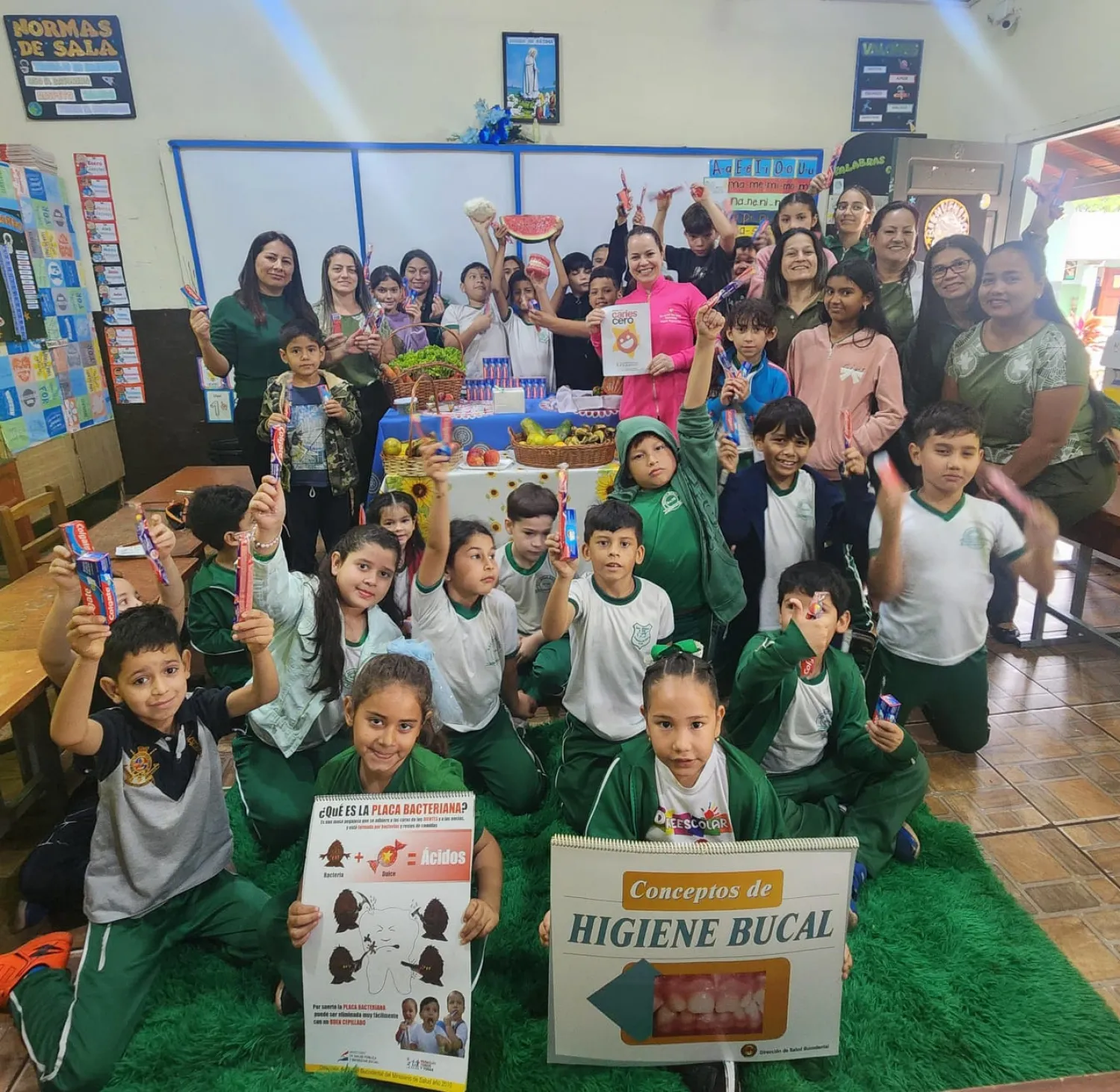 Actividad educativa “Caries Cero” en la Escuela Graduada 290 " Defensores del Chaco"